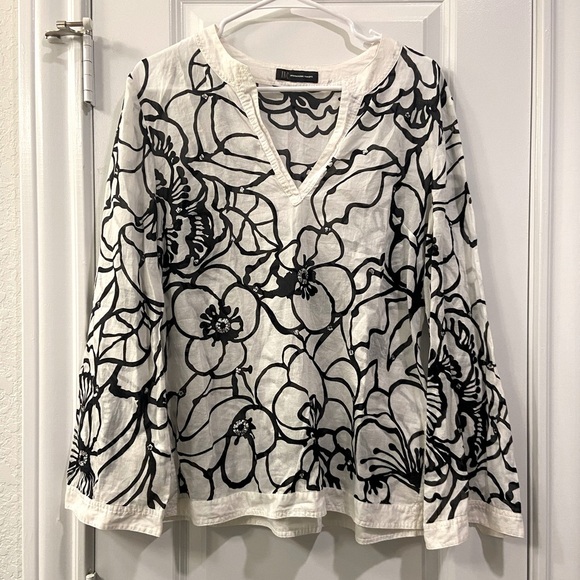 INC long sleeve bell tunic or coverup- M - Picture 1 of 6